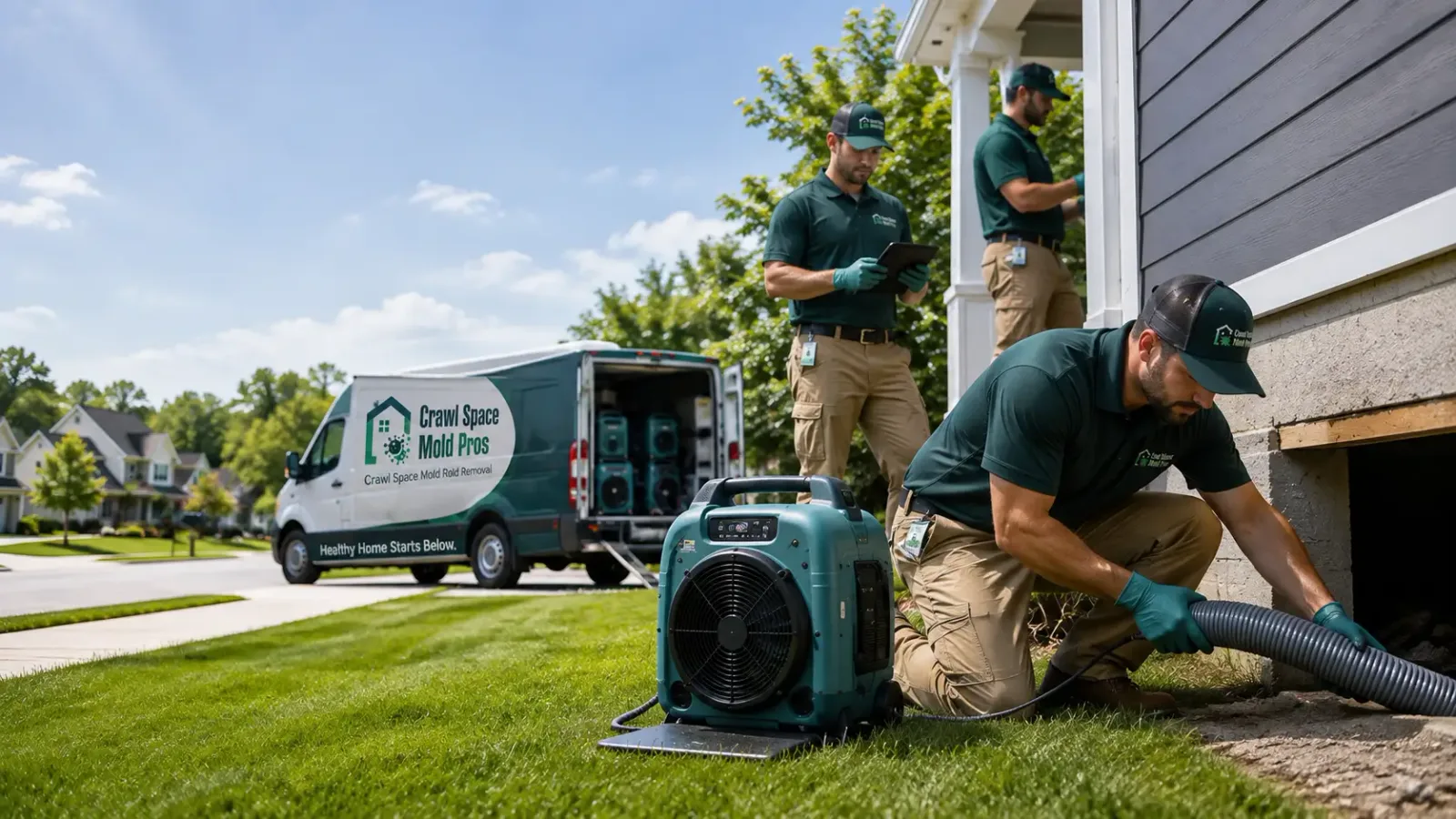 Crawl Space Mold Removal in Merrimac, MA